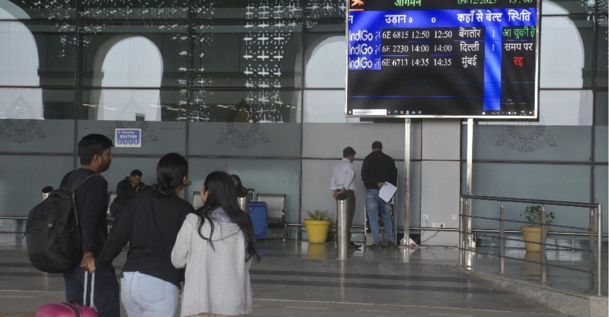 latest news on indigo flights kanpur airport 8 flights cancelled in 5 days