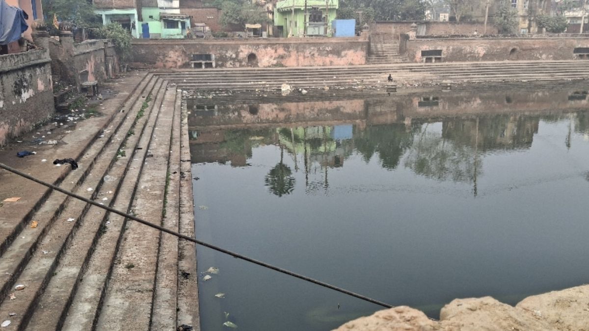 nalanda historic 18th century pucca talab facing bad condition