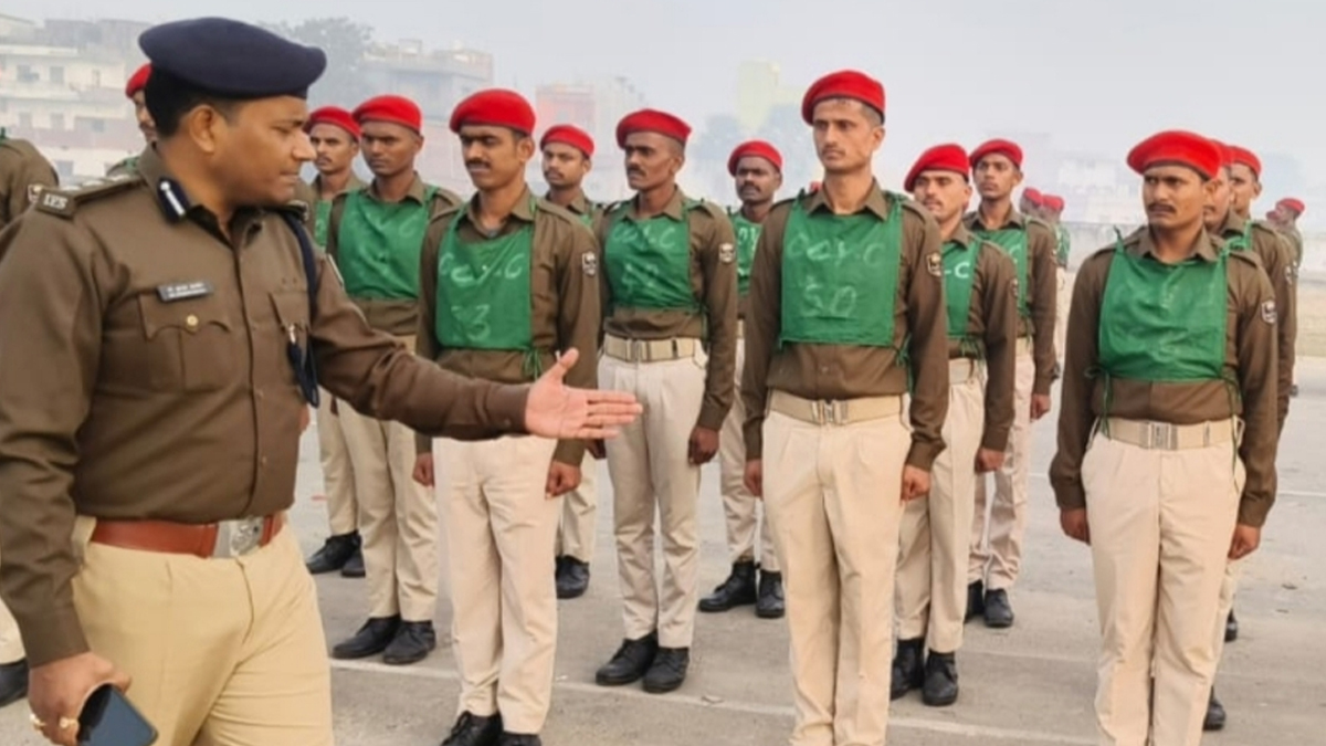 saran police training center inspected by ssp