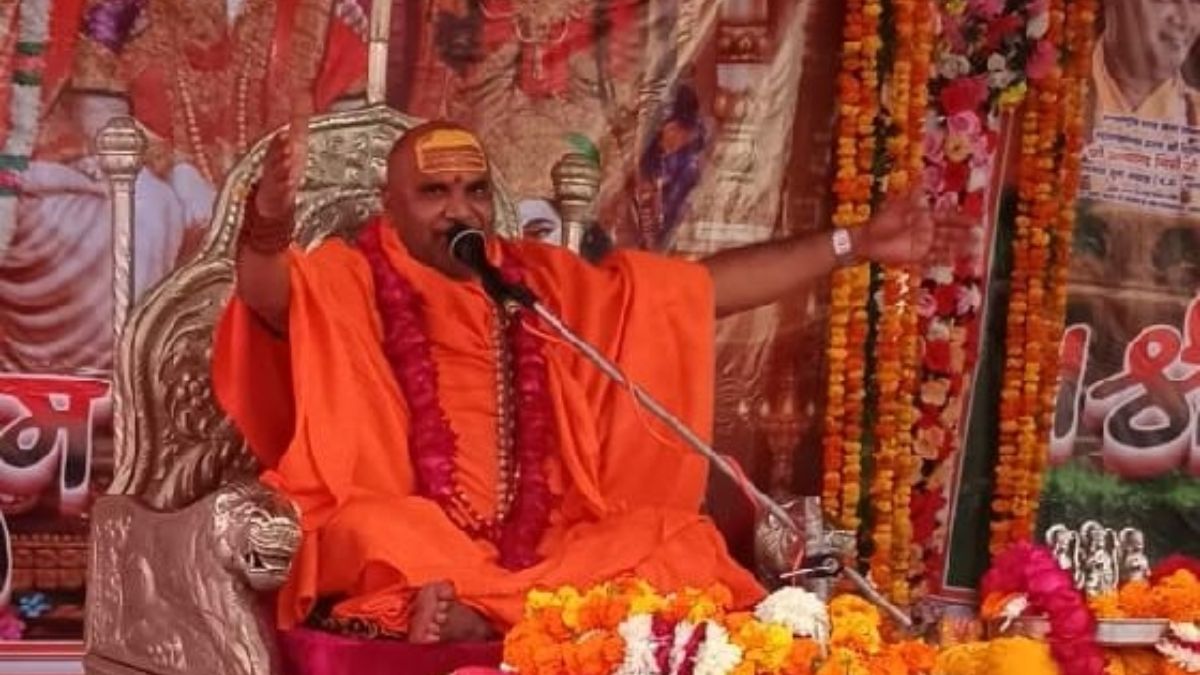 swami atmanand giri said if babri masjid is built on indian soil it will be destroyed