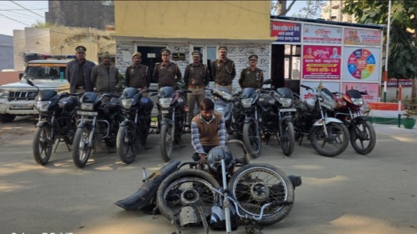 kanpur stolen bikes recovered thief arrested
