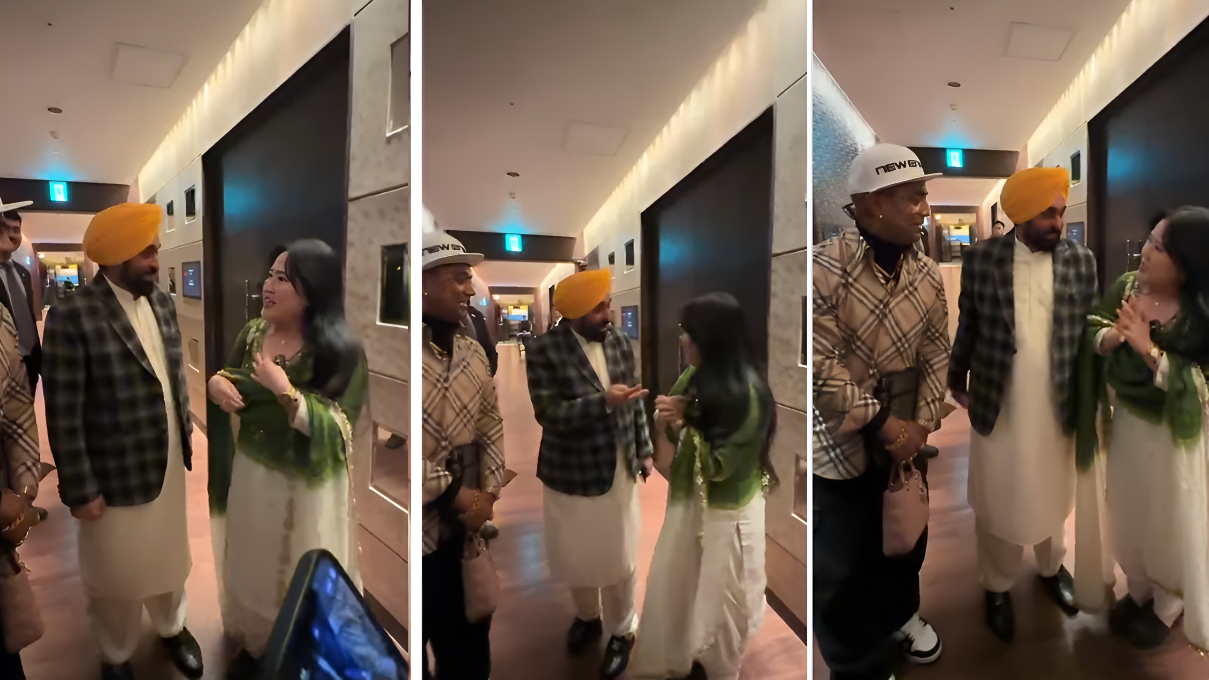 bhagwant mann meets korean daughter in law in south korea chief minister astonished by her fluent punjabi video goes viral