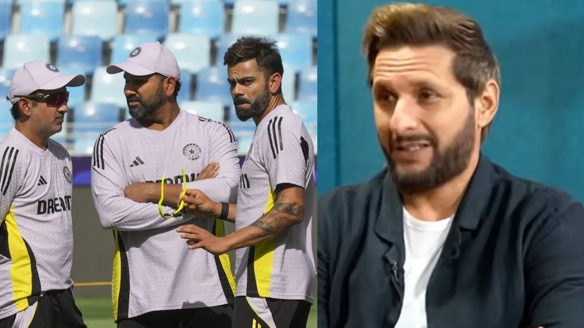 shahid afridi targets india head coach gautam gambhir supports rohit kohli