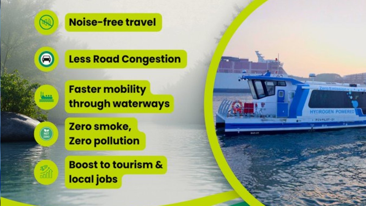 india first hydrogen vessel to sail on ganga in varanasi jagran special