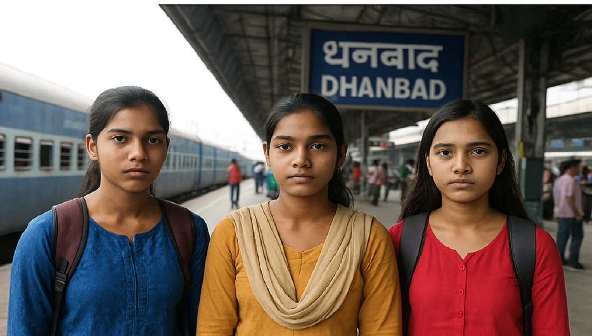 gujarat escape bid foiled three asansol girls and two boys caught at dhanbad station
