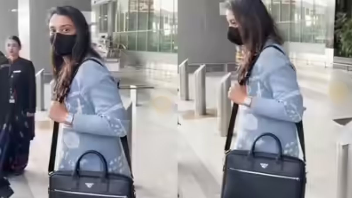 smriti mandhana seen in public first time after calling off wedding
