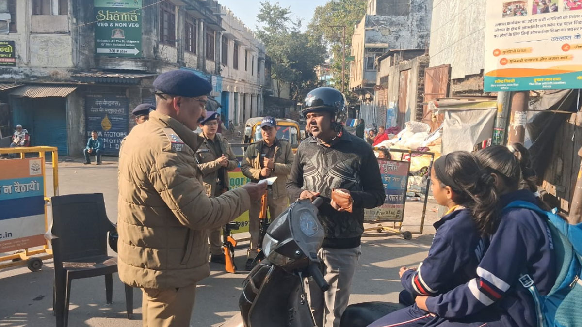 banbhulpura railway land case scooty trunks being checked in haldwani aadhaar checks on pedestrians too