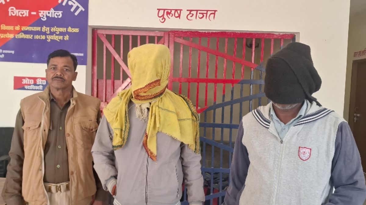 supaul police seizes 28 kg ganja two arrested