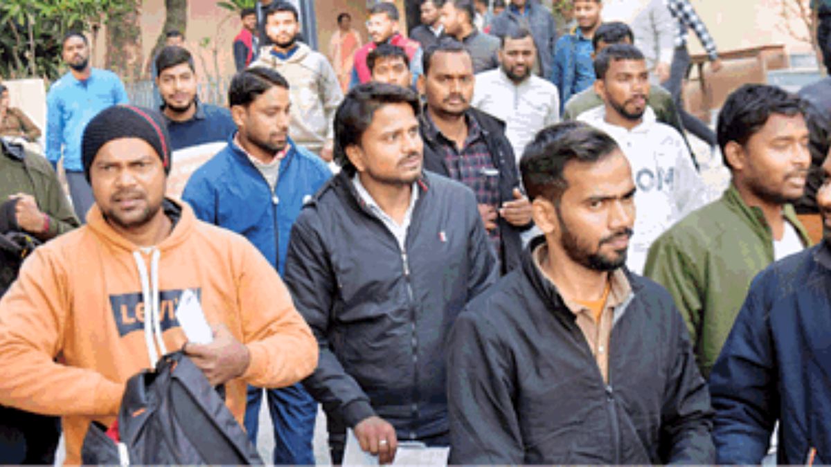 bihar police exam traffic rule questions troubled