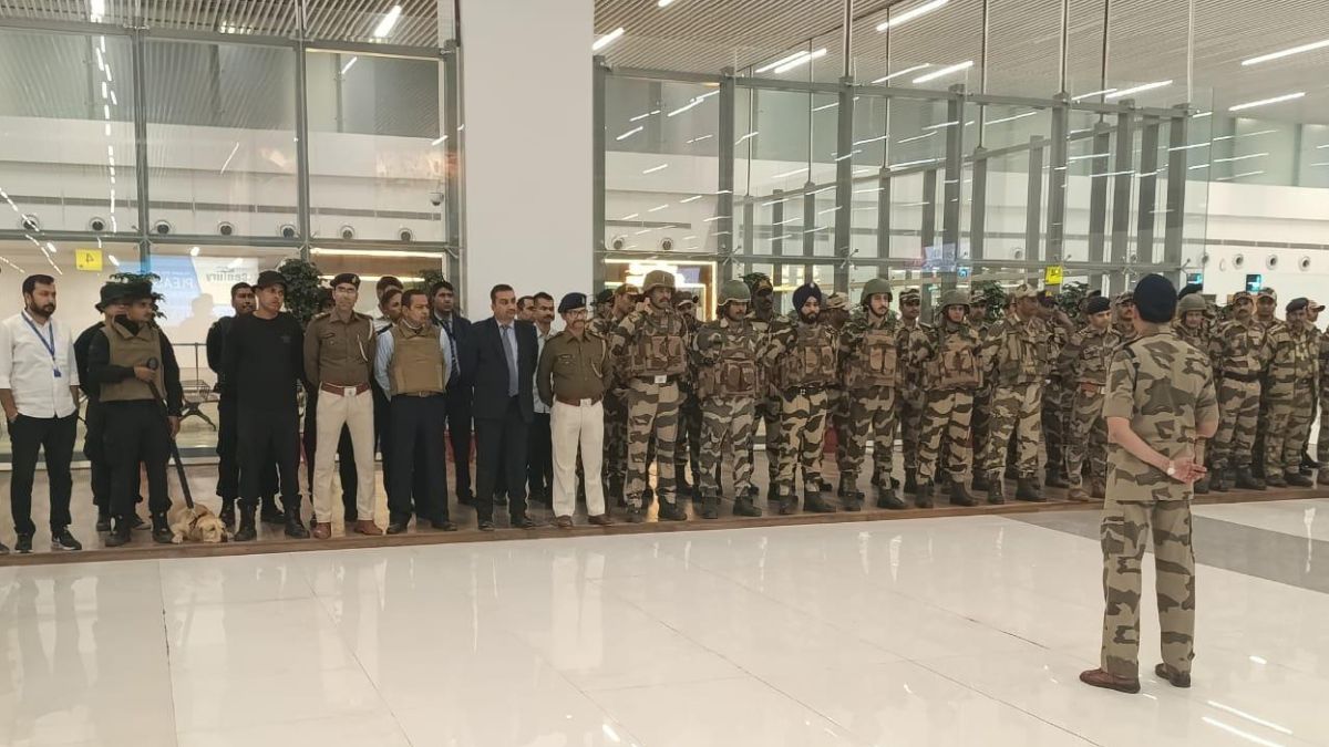 patna airport bomb threat mock drill