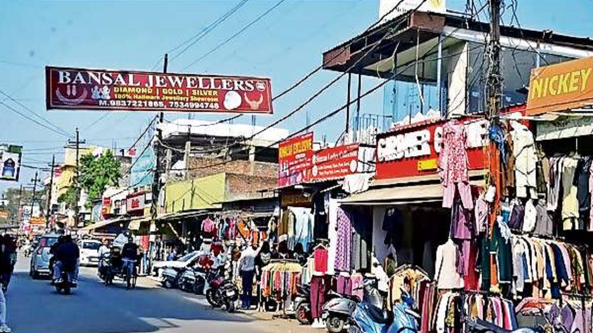 market street proposed for shastri nagar central market in meerut