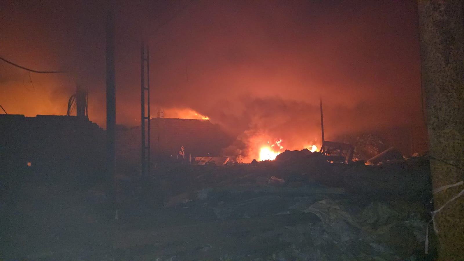 ratlam fire scrap warehouse blaze