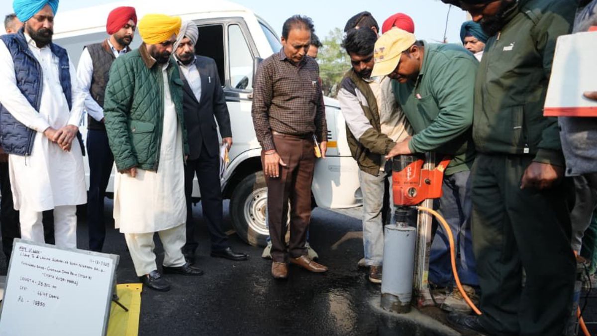 punjab cm halts payment for poor road construction
