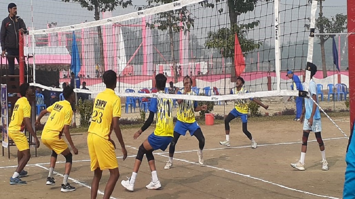 bra bihar university and lm mithila university won their matches in the volleyball competition