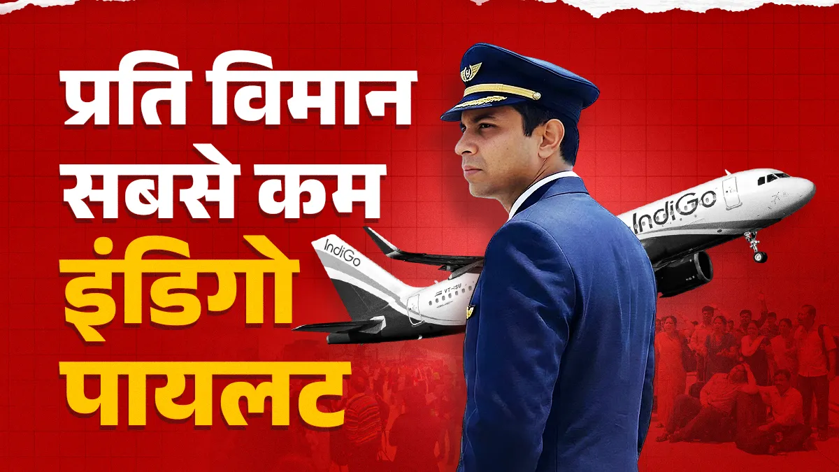 भारत का 63% एविएशन मार्केट इंडिगो के हाथों में, लेकिन प्रति विमान पायलट संख्या प्रमुख एयरलाइंस में सबसे कम