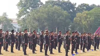 दून स्थित भारतीय सैन्य अकादमी में आयोजित पासिंग आउट परेड।