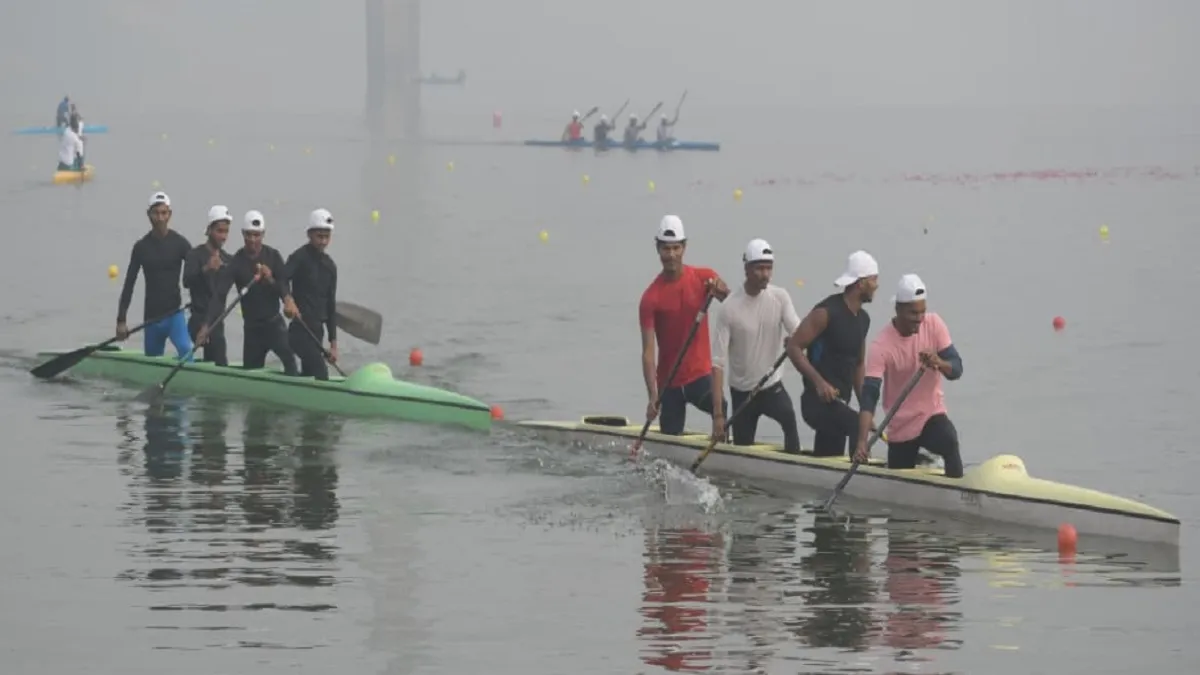 UP की पहली महिला कयाकिंग-कैनोइंग ‘अस्मिता लीग’ प्रयागराज में, रितिका-दिया, दिव्या, भूमि-अंचल व अंचल को स्वर्ण पदक

