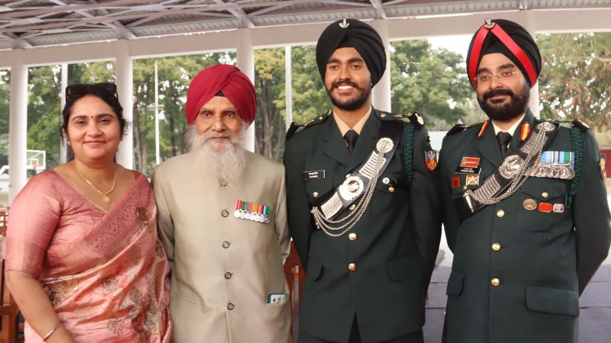 IMA POP: पिता दादा और परदादा की राह पर चले कानपुर के हरमनमीत सिंह, बने लेफ्टिनेंट; पिता की यूनिट में मिला कमीशन
