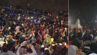 उत्तराखंड से हिमाचल में पहुंचे चालदा महासू महाराज के दर्शन के लिए उमड़ी भीड़। जागरण