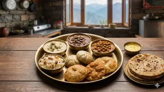 हिमाचल की मशहूर डिशेज (Picture Courtesy: AI Generated)