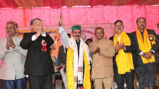 जिला बिलासपुर के घुमारवीं में पेंशनरों के सम्मेलन में सीएम सुखविन्द्र सिंह सुक्खू। जागरण