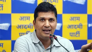 आप दिल्ली के संयोजक सौरभ भारद्वाज। फाइल फोटो
