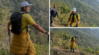उत्तराखंड पहुंचे बालीवुड अभिनेता ऋतिक रोशन।