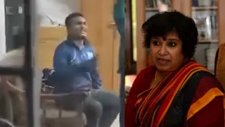तस्लीमा नसरीन ने शेयर किया दीपू चंद्र दास का वीडियो। (X- @taslimanasreen)