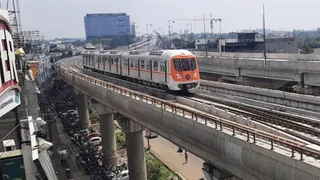 ट्रायल रन के दौरान भोपाल मेट्रो।