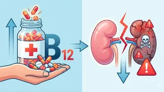 क्या विटामिन B12 का ज्यादा सेवन आपकी किडनी के लिए खतरनाक है? (Image Source: AI-Generated)