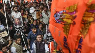 बांग्लादेश में हिंदू युवक की हत्या के विरोध में प्रदर्शन। (पीटीआई)