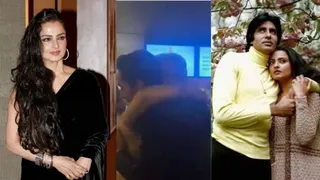 अमिताभ के नाती को रेखा ने लगाया गले