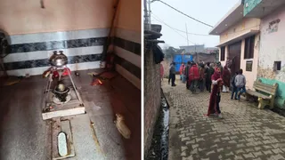 मोहितपुर गांव में मुस्लिम युवकों ने मंदिर में घुसकर शिवलिंग और नंदी की मूर्ति तोड़ दी।