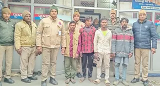 गया जिले के आरोपित सहजनवा में ईंट भट्ठा पर करते थे मजदूरी। जागरण