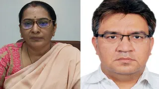 विनीता श्रीवास्तव और सुधीर कुमार शर्मा। (फाइल फोटो)