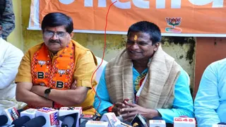 विधायक राज सिन्हा और सांसद ढुलू महतो।