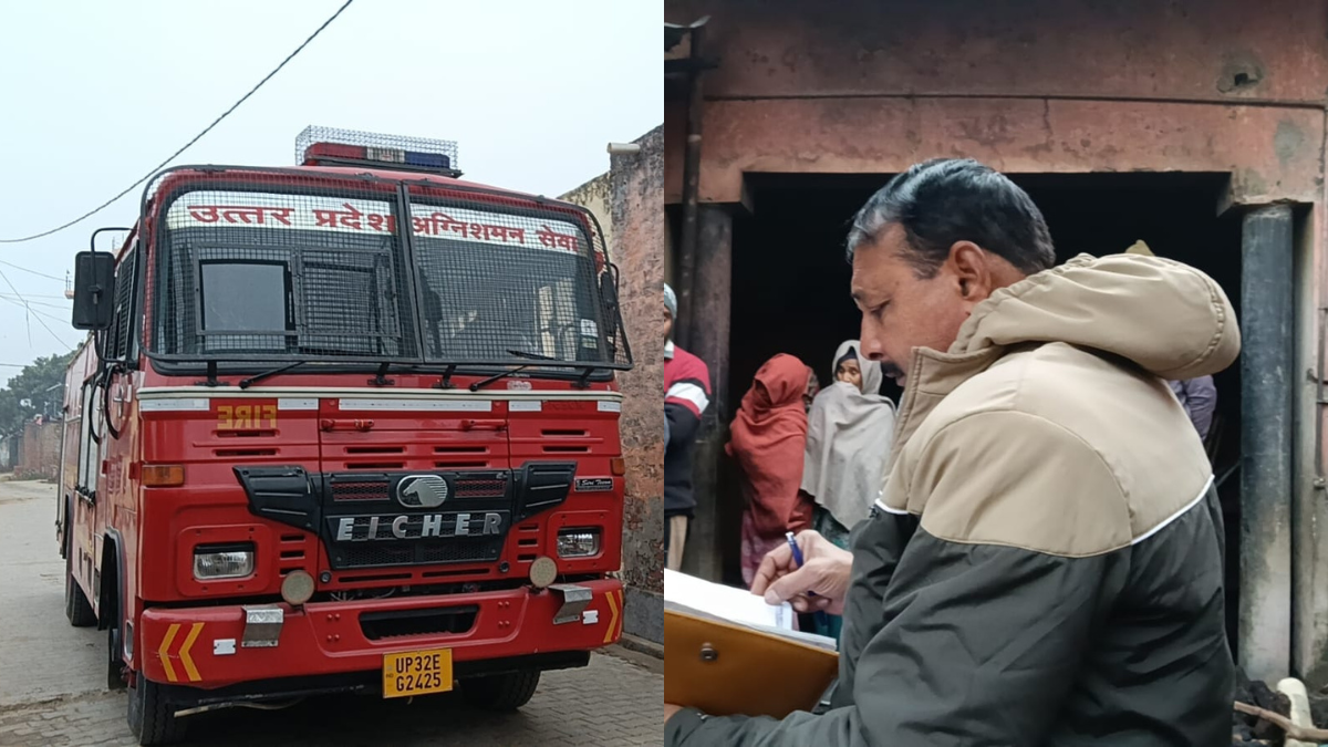 हापुड़ में किसान की पशुशाला में लगी आग, 5 गोवंशी सहित 6 पशु गंभीर रूप से झुलसे; हालत नाजुक