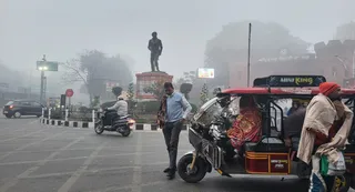 अमृतसर में छाई धुंध।