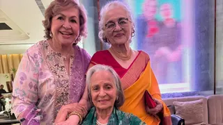 हेलेन, आशा पारेख और वहीदा रहमान (फोटो क्रेडिट- इंस्टाग्राम)
