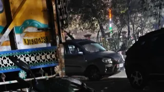 एनएच-44 के नांगल खुर्द फ्लाईओवर पर हादसा हुआ।