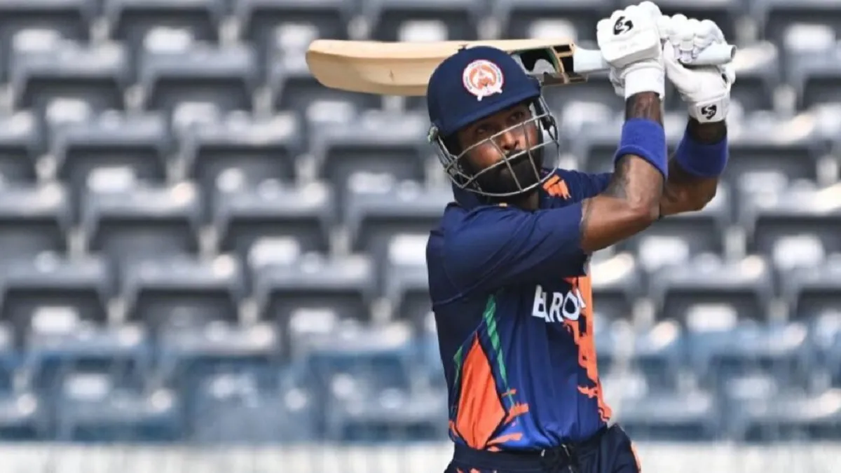 VHT: Hardik Pandya ने फिर दिखाया तूफानी अवतार, 19 गेंदों में जड़ा अर्धशतक; छक्‍कों की कर डाली बरसात