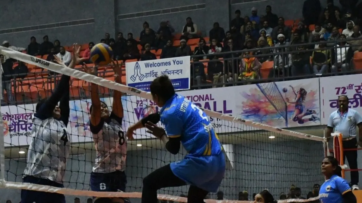 National Volleyball Championship: उत्तर प्रदेश ने लहराया परचम, महिला टीम क्वार्टर फाइनल में