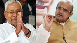 नीतीश कुमार एवं केसी त्यागी। फाइल फोटो