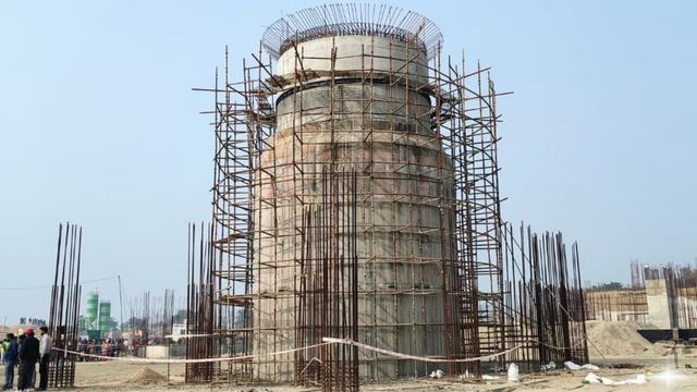 विराट रामायण मंदिर: 2 साल में बना 36 फीट ऊंचा आधार पीठ, भूकंप के झटकों को सहने की क्षमता 
