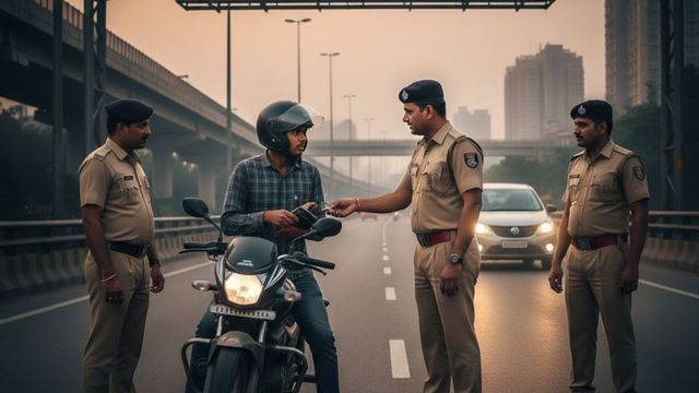 बाइक चालक से रिश्वत मांगी, दिल्ली-मेरठ एक्सप्रेसवे पर वसूली के आरोप में तीन ट्रैफिककर्मी लाइन हाजिर
