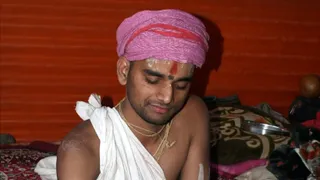खाकचौक के तपस्वीनगर में संन्यास लेने के बाद यश्वनी दास। जागरण
