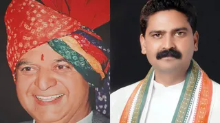 पूर्व मंत्री महेंद्र सिंह ठाकुर और धर्मपुर से कांग्रेस विधायक चंद्रशेयर। जागरण आर्काइव