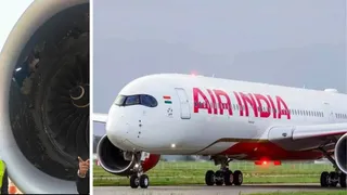 विमान के दाएं इंजन को नुकसान पहुंचा।