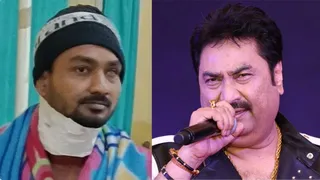 जबरा फैन प्रमोद मांझी और गायक कुमार शानू।