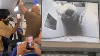 टेक ऑफ से पहले ही इंडिगो की फ्लाइट में बवाल, गेट पर लात मारने लगे पैसेंजर्स